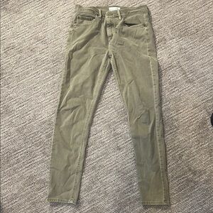 LOFT Green Skinny Jeans with Durable Fabric